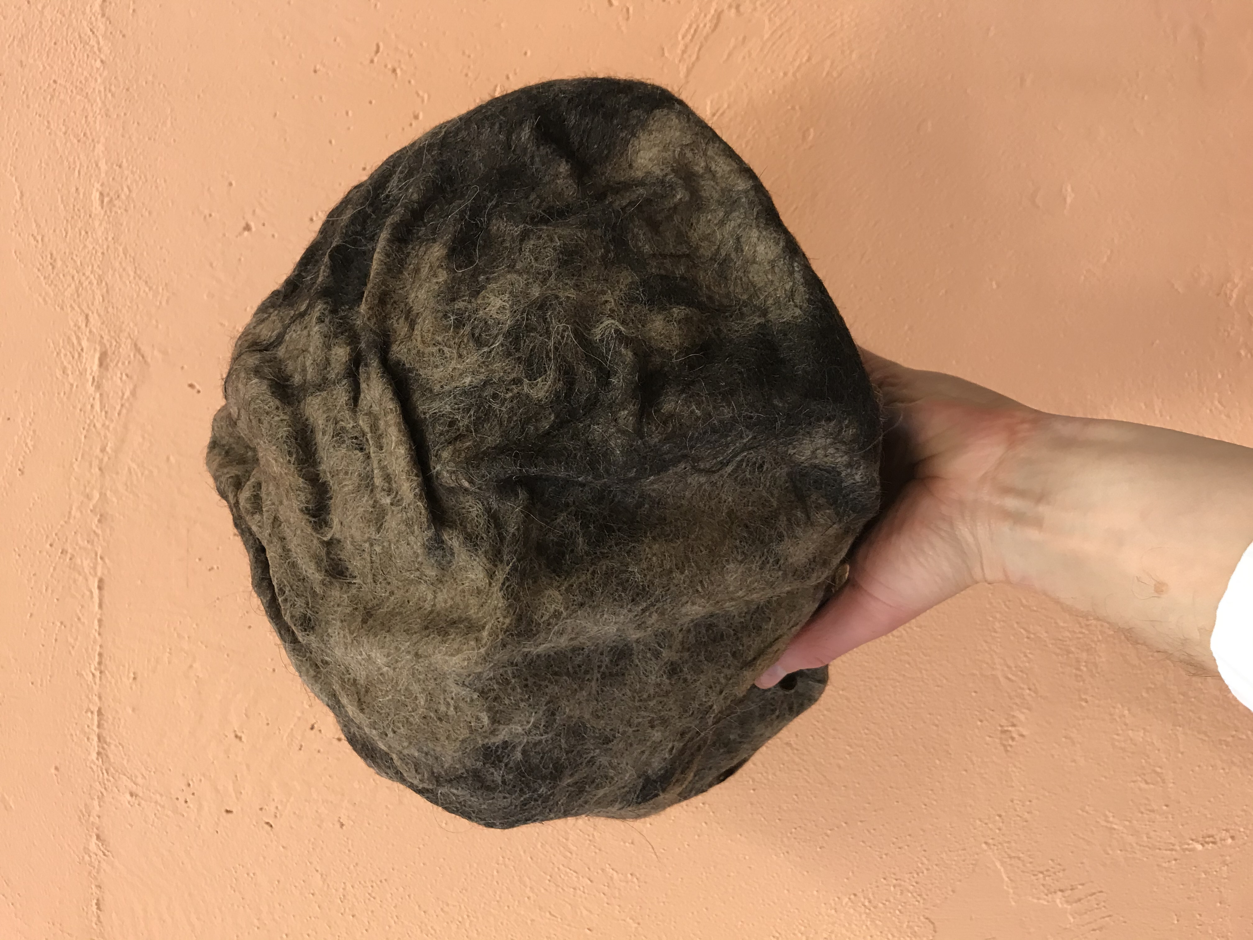big do hackathon Borås - felting wool experiments